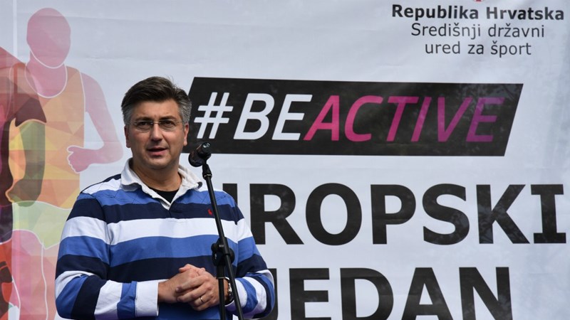 ​Predsjednik Vlade Andrej Plenković: Europski tjedan športa poziv je na aktivnost i zdrav život 